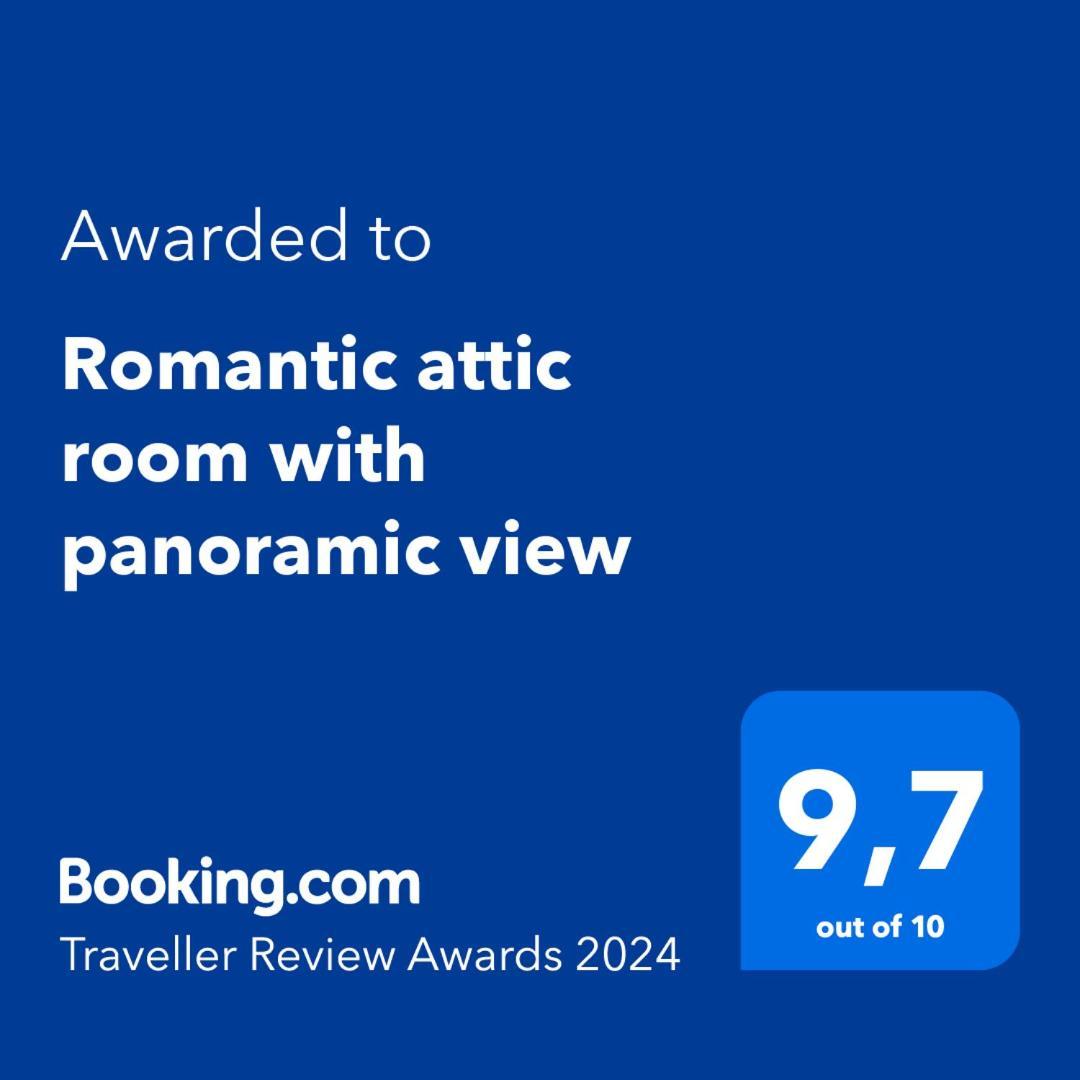 Romantic Attic Room With Panoramic View Bolonia Exterior foto